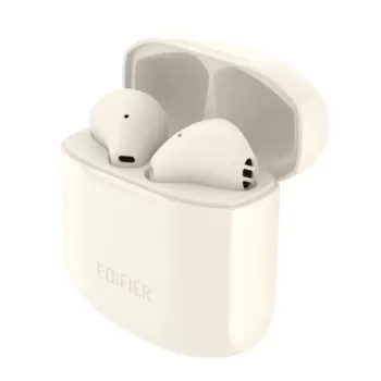 Bluetooth наушники от Edifier с микрофоном бежевого цвета Edifier TWS200 Plus Bluetooth Цвет:Бежевый
