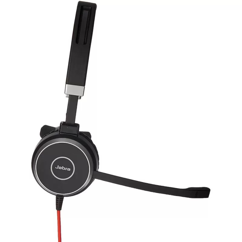 אוזניות קשת מונו חוטיות עם מיקרופון מובנה Jabra Evolve 40 MS Mono USB-A Headset צבע שחור
