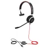 אוזניות קשת מונו חוטיות עם מיקרופון מובנה Jabra Evolve 40 MS Mono USB-A Headset צבע שחור