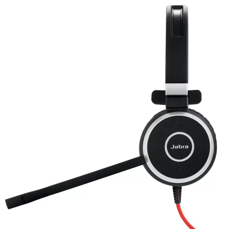 אוזניות קשת מונו חוטיות עם מיקרופון מובנה Jabra Evolve 40 MS Mono USB-A Headset צבע שחור