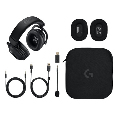 Wireless gaming headphones Logitech PRO X2 LIGHTSPEED Color:black Wireless gaming headphones Logitech PRO X2 LIGHTSPEED Color:black