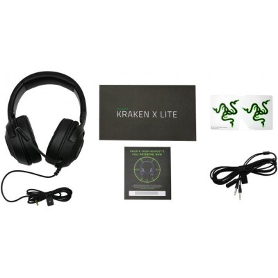 Wired Gaming Headphones RAZER Kraken X Lite Color:black Wired Gaming Headphones RAZER Kraken X Lite Color:black