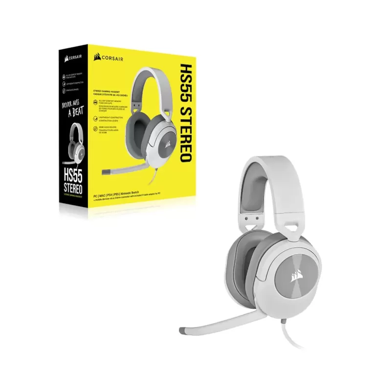 Wired gaming headband headphones with built-in microphone Corsair HS55 STEREO