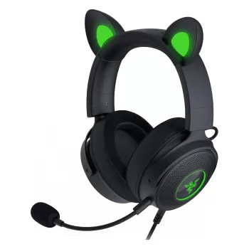 אוזניות גיימינג חוטיות RAZER KRAKEN KITTY V2 PRO שחור