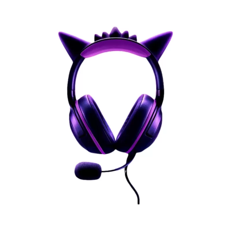 אוזניות גיימינג חוטיות RAZER Kraken Kitty V2 Gengar Edition