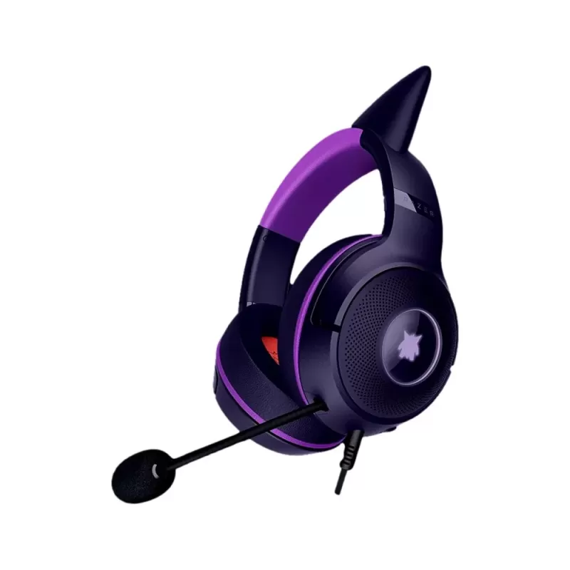 אוזניות גיימינג חוטיות RAZER Kraken Kitty V2 Gengar Edition