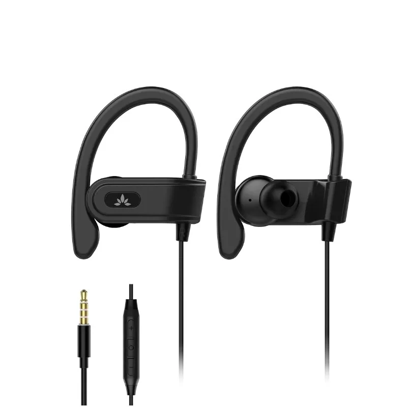 Wired Headphones with Microphone Avantree Over the Ear Headphones & Mic Color:black