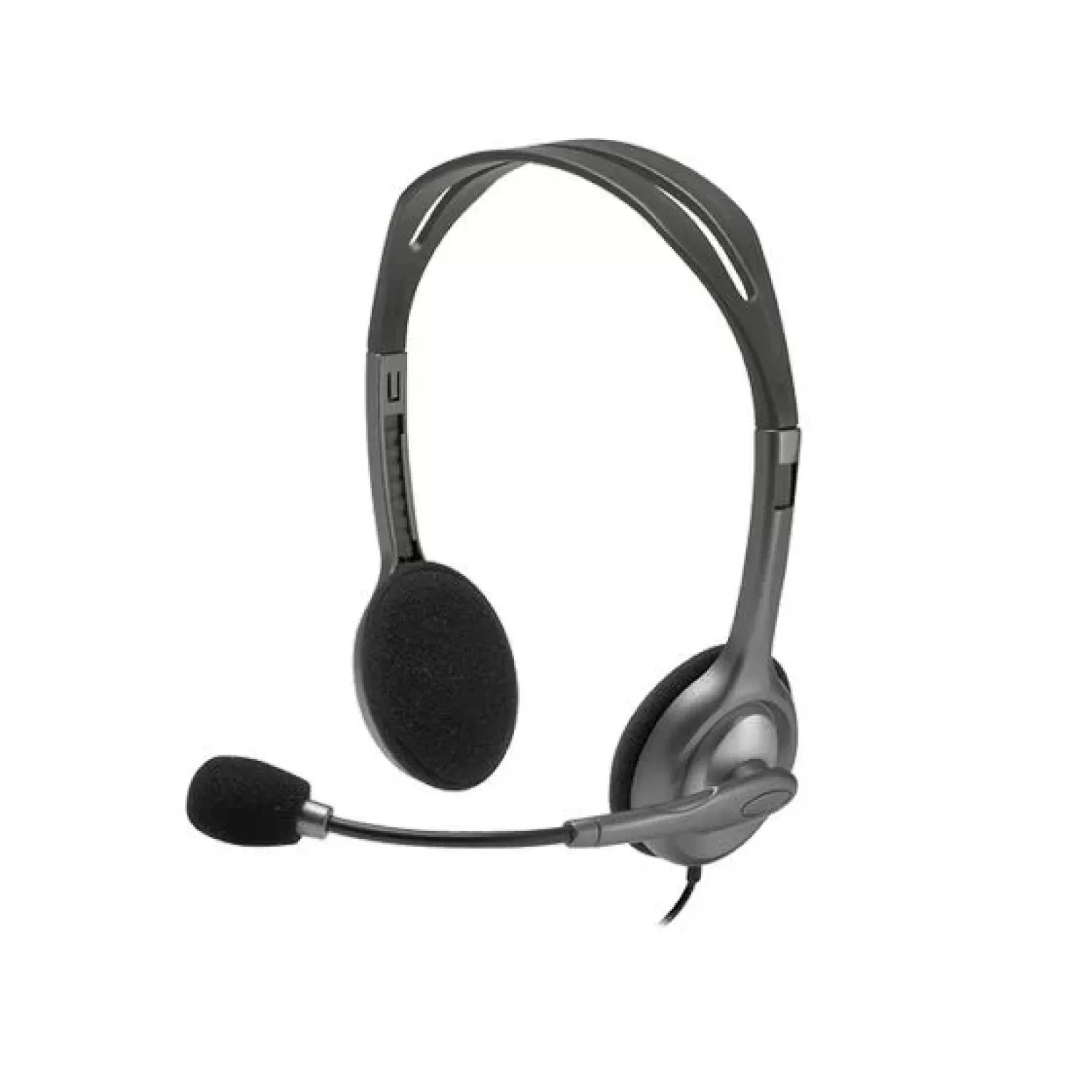 Наушники Logitech Headset H110 Цвет:чёрный, серебристый