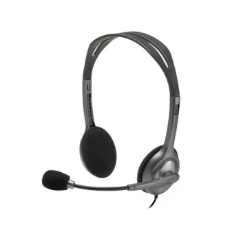 Наушники Logitech Headset H110 Цвет:чёрный, серебристый