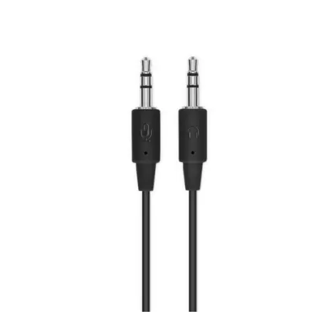 אוזניות Logitech Headset H110 צבע שחור, כסוף