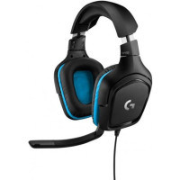 Проводные Игровые Наушники Logitech G432 7.1 Surround Sound Цвет:черный, синий Проводные Игровые Наушники Logitech G432 7.1 Surround Sound Цвет:черный, синий