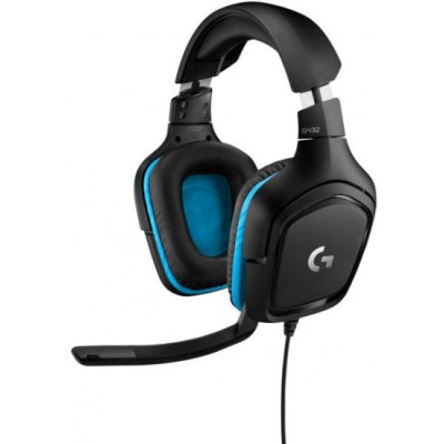 Проводные Игровые Наушники Logitech G432 7.1 Surround Sound Цвет:черный, синий Проводные Игровые Наушники Logitech G432 7.1 Surround Sound Цвет:черный, синий
