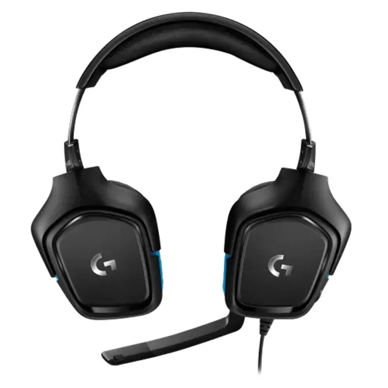 Проводные Игровые Наушники Logitech G432 7.1 Surround Sound Цвет:чёрный, синий