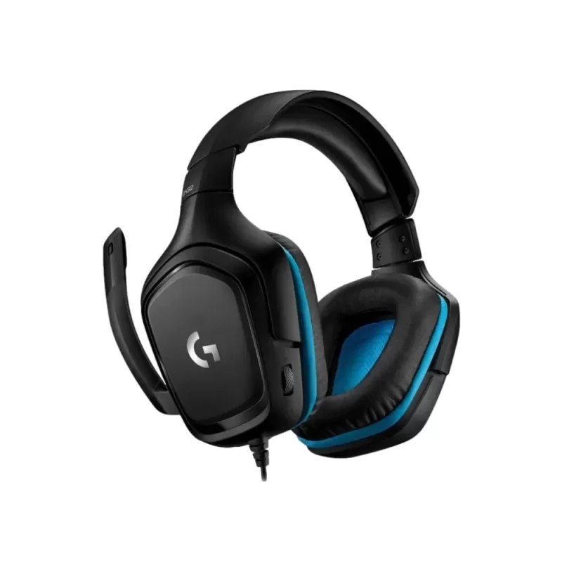 Проводные Игровые Наушники Logitech G432 7.1 Surround Sound Цвет:чёрный, синий