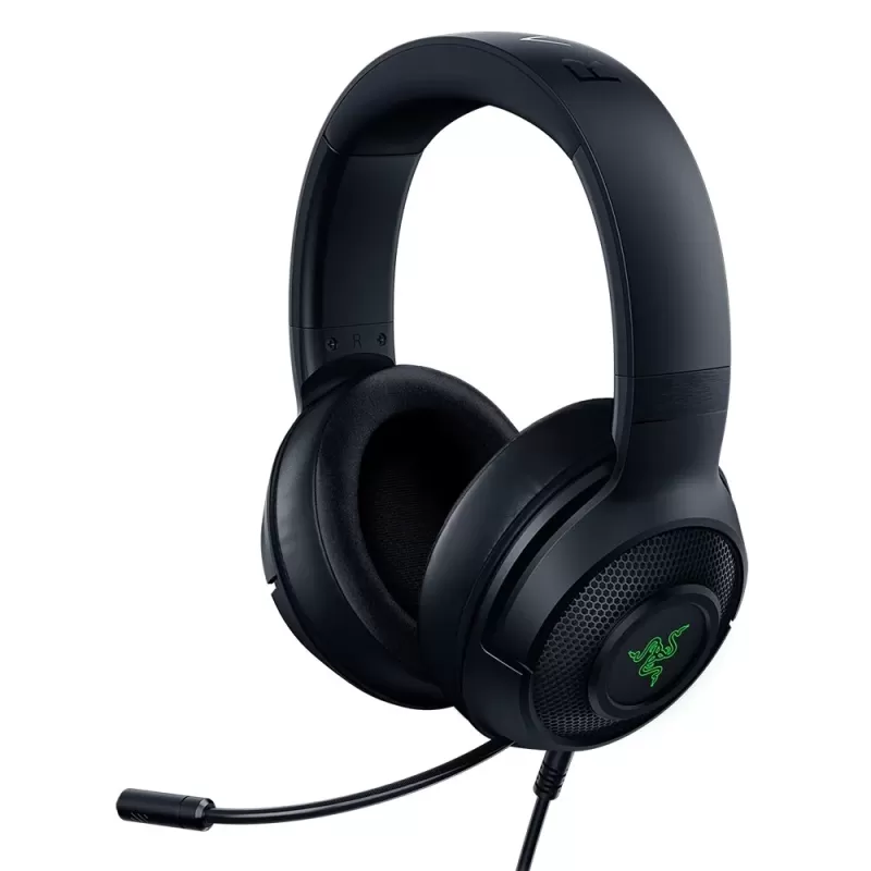 אוזניות גיימינג חוטיות RAZER KRAKEN V3 X USB צבע שחור