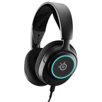Wireless gaming headband headphones with built-in microphone SteelSeries Arctis Nova 3 black Gaming Headset