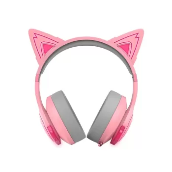 אוזניות אלחוטיות Edifier G5BT Cat Wireless Gaming Headset BT ורוד