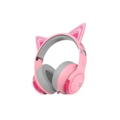 אוזניות אלחוטיות Edifier G5BT Cat Wireless Gaming Headset BT ורוד