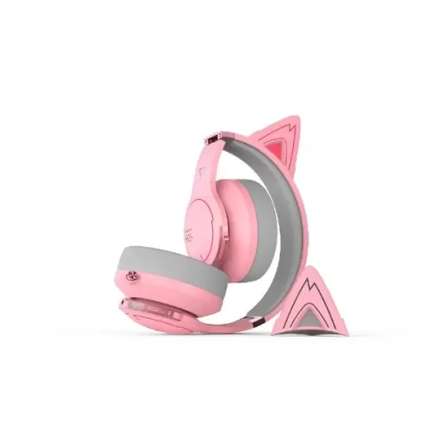 אוזניות אלחוטיות Edifier G5BT Cat Wireless Gaming Headset BT ורוד