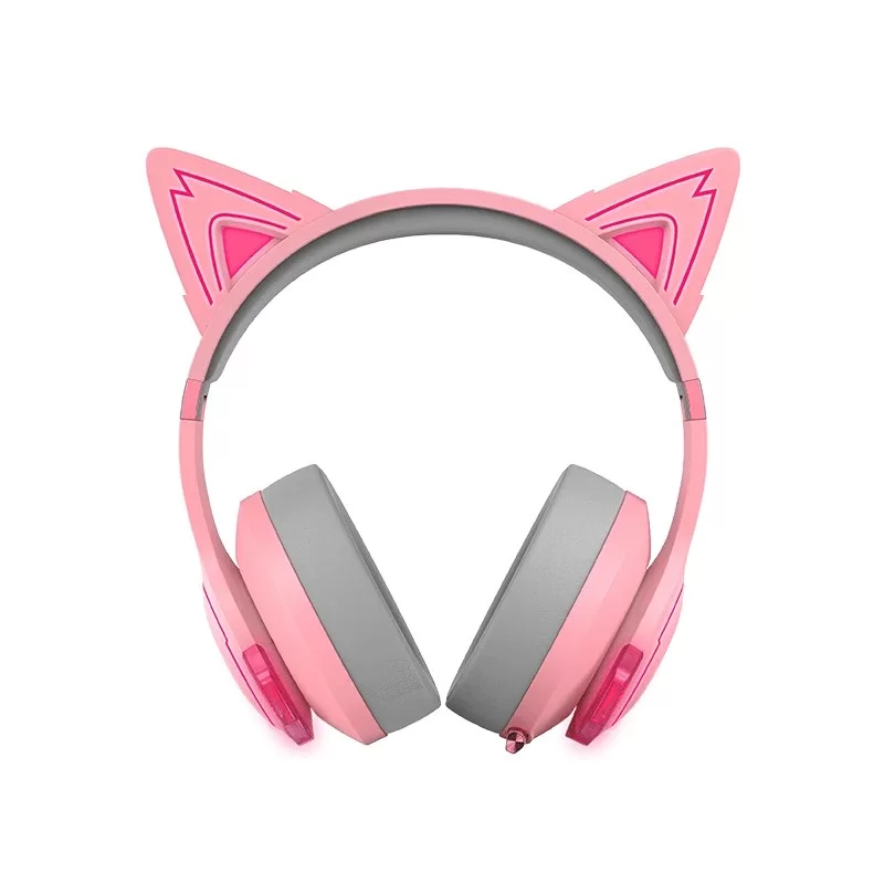 אוזניות אלחוטיות Edifier G5BT Cat Wireless Gaming Headset BT ורוד