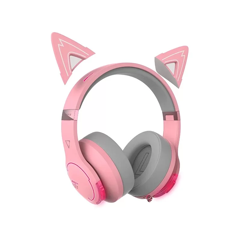 אוזניות אלחוטיות Edifier G5BT Cat Wireless Gaming Headset BT ורוד