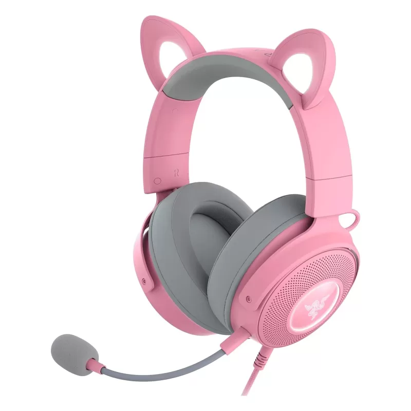 אוזניות גיימינג חוטיות RAZER KRAKEN KITTY V2 PRO ורוד אוזניות גיימינג חוטיות RAZER KRAKEN KITTY V2 PRO ורוד
