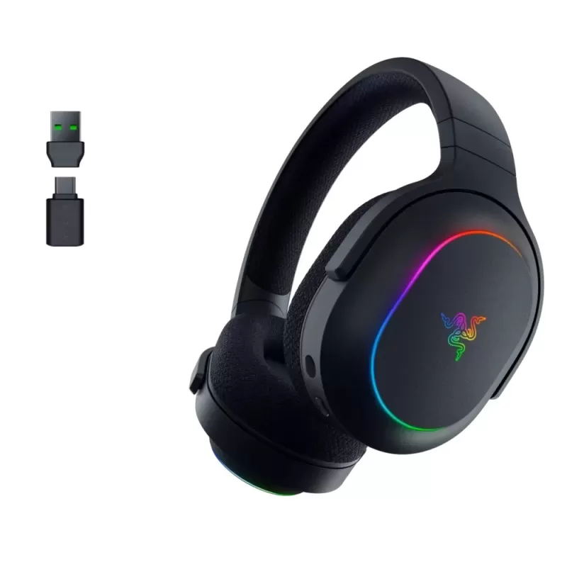 אוזניות גיימינג אלחוטיות RAZER BARRACUDA X Chroma צבע שחור
