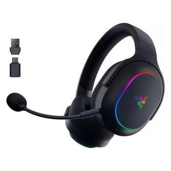 אוזניות גיימינג אלחוטיות RAZER BARRACUDA X Chroma צבע שחור