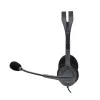 אוזניות חוטיות Logitech H111 Retail צבע אפור