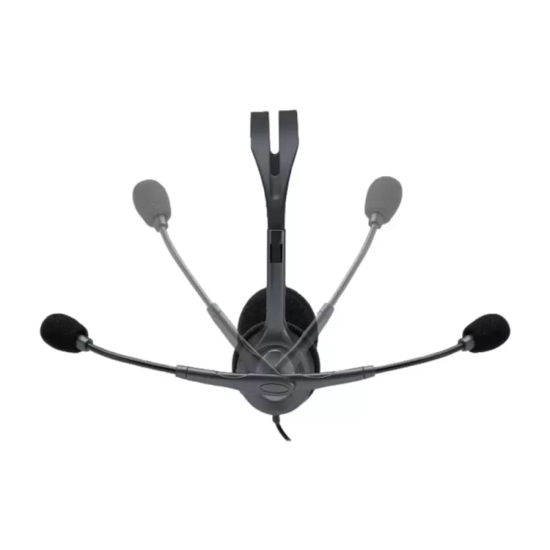 אוזניות חוטיות Logitech H111 Retail צבע אפור