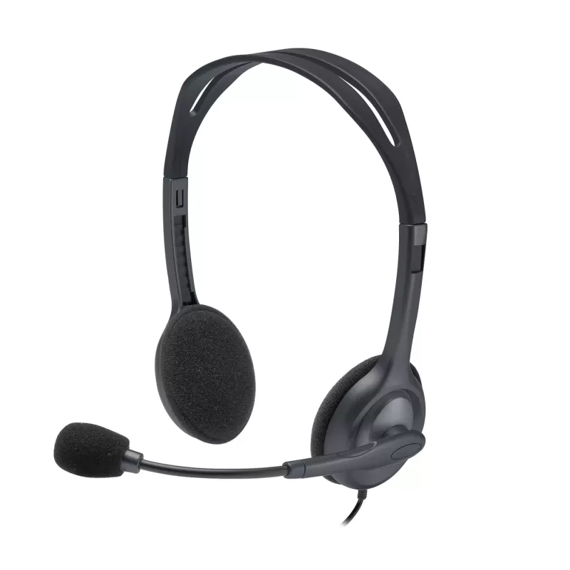 אוזניות חוטיות Logitech H111 Retail צבע אפור