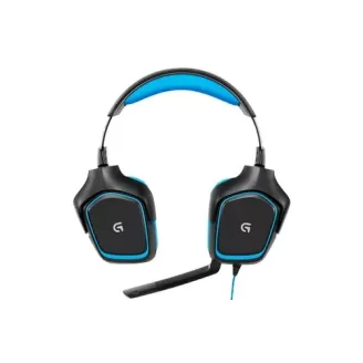 אוזניות גיימינג Logitech G430 צבע שחור, כחול