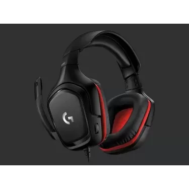 Gaming Earphones Logitech G332 Color:black, red