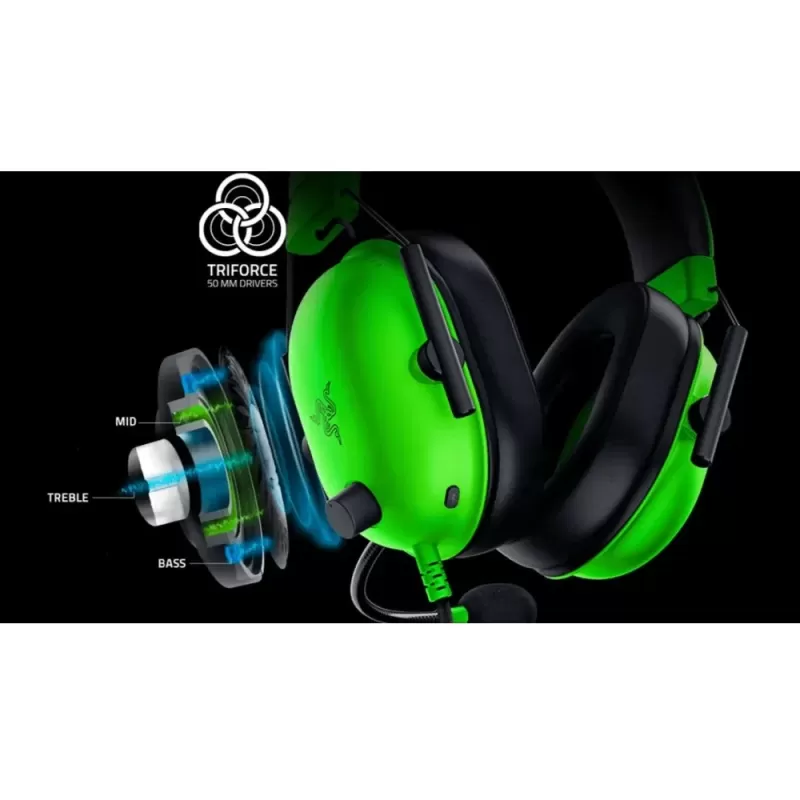 Wired Gaming Headphones RAZER BlackShark V2 X - green