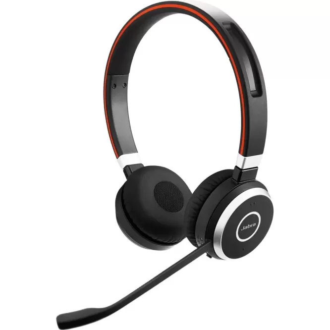 Wireless Mono Over-Ear Headphones with Built-in Microphone Jabra Evolve 65 UC Mono Bluetooth Headset Color:black