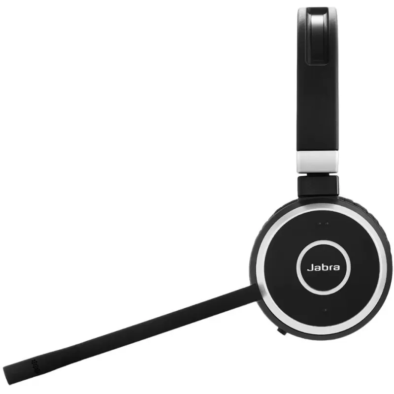 Wireless Mono Over-Ear Headphones with Built-in Microphone Jabra Evolve 65 UC Mono Bluetooth Headset Color:black