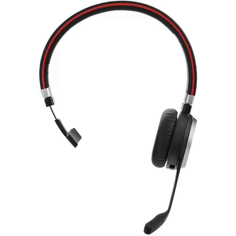 Wireless Mono Over-Ear Headphones with Built-in Microphone Jabra Evolve 65 UC Mono Bluetooth Headset Color:black