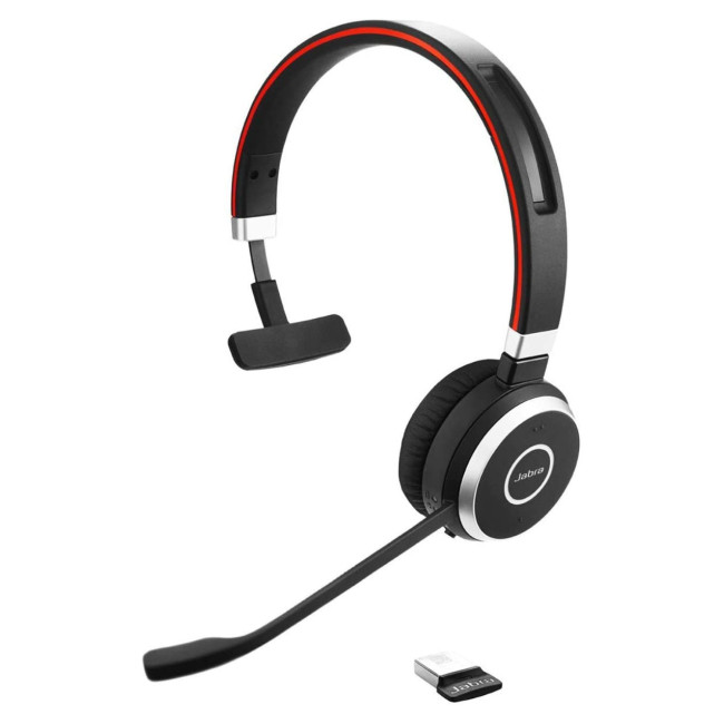 Wireless Mono Over-Ear Headphones with Built-in Microphone Jabra Evolve 65 UC