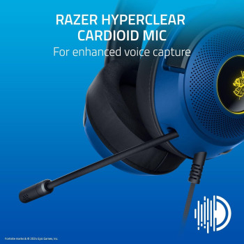 אוזניות גיימינג חוטיות RAZER Kraken V3 X – Fortnite צבע שחור, כחול, צהוב אוזניות גיימינג חוטיות RAZER Kraken V3 X – Fortnite צבע שחור, כחול, צהוב