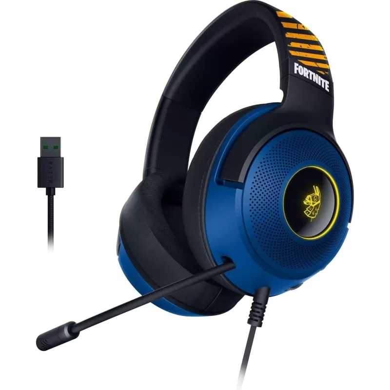 Проводные Игровые Наушники RAZER Kraken V3 X - Fortnite Цвет:чёрный, синий,