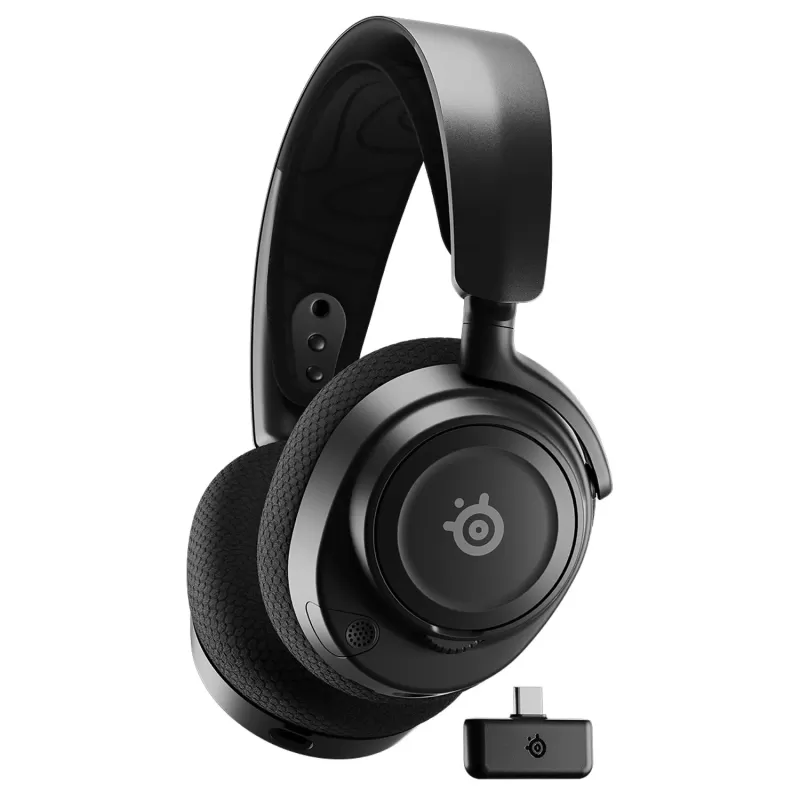 Wireless gaming headband headphones with built-in microphone SteelSeries Arctis Nova 7 Wireless Gaming Headset black Wireless gaming headband headphones with built-in microphone SteelSeries Arctis Nova 7 Wireless Gaming Headset black