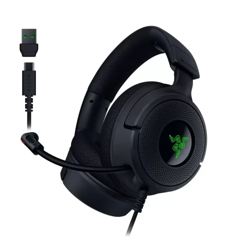 Проводные игровые наушники с оголовьем RAZER Kraken V4 X Цвет:чёрный
