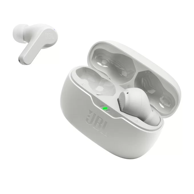 אוזניות סטריאו Bluetooth JBL Wave Beam לבן
