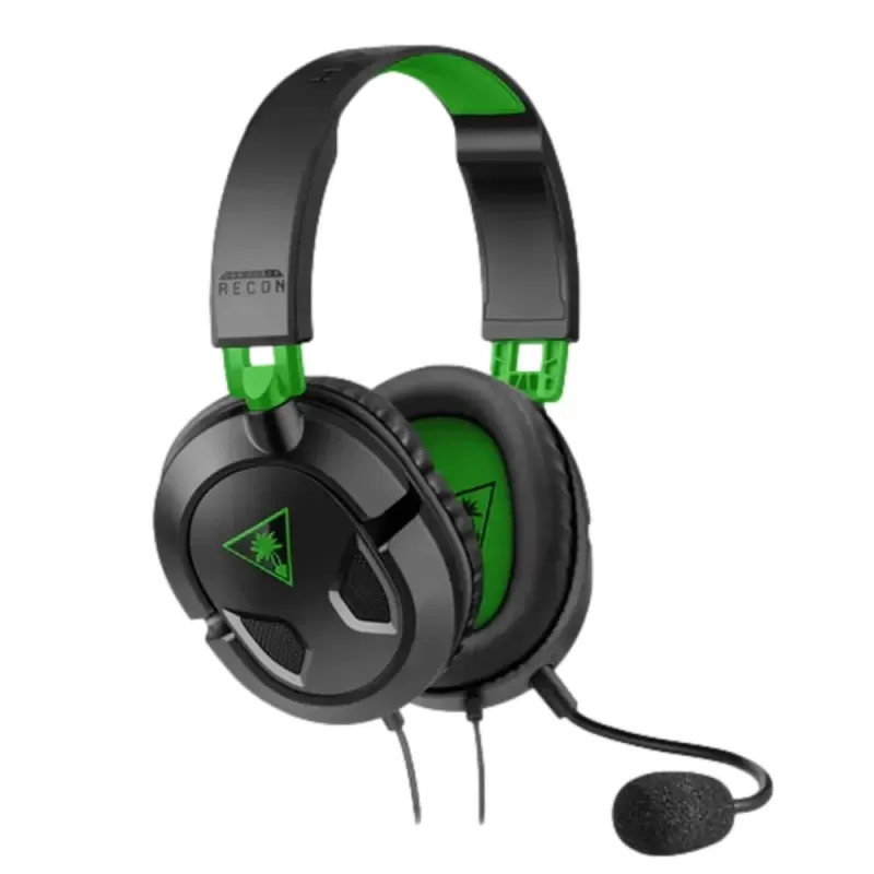 אוזניות קשת חוטיות לגיימינג Turtle Beach Recon 50 Gaming HeadSet 3.5mm Jack XBOX/PC צבע שחור, ירוק אוזניות קשת חוטיות לגיימינג Turtle Beach Recon 50 Gaming HeadSet 3.5mm Jack XBOX/PC צבע שחור, ירוק