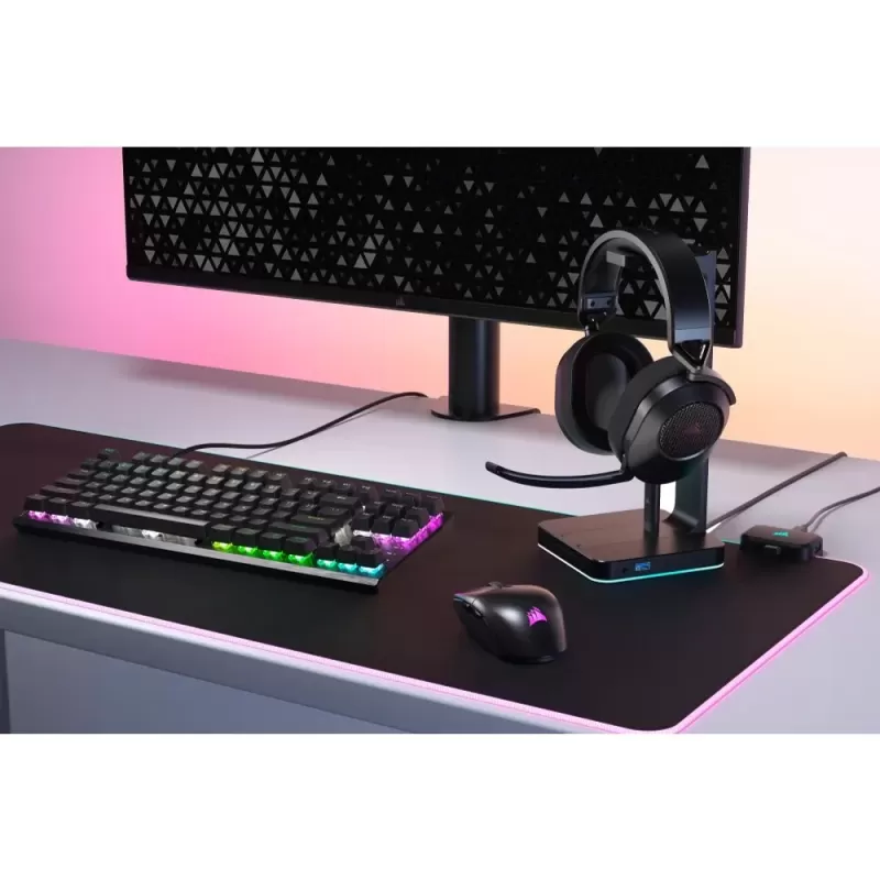 אוזניות גיימינג אלחוטיות Corsair HS65 SURROUND 7.1 - שחור