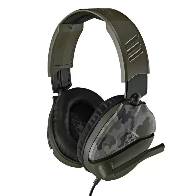 אוזניות גיימינג חוטיות Turtle Beach TURT RECON 70 GREEN CAMO 3.5 צבע ירוק