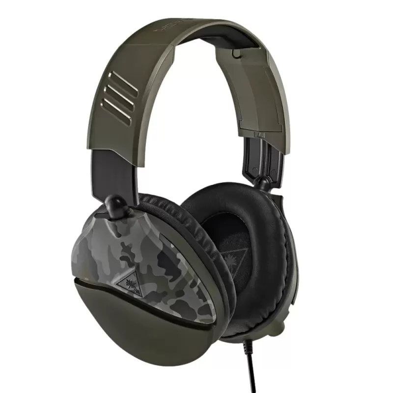 אוזניות גיימינג חוטיות Turtle Beach TURT RECON 70 GREEN CAMO 3.5 צבע ירוק