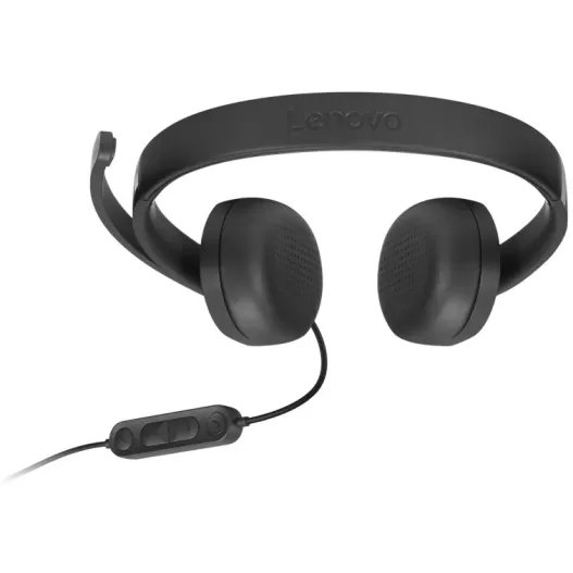 Проводные наушники Lenovo USB-A Wired Stereo Headset Gen 2 Цвет:чёрный Проводные наушники Lenovo USB-A Wired Stereo Headset Gen 2 Цвет:чёрный