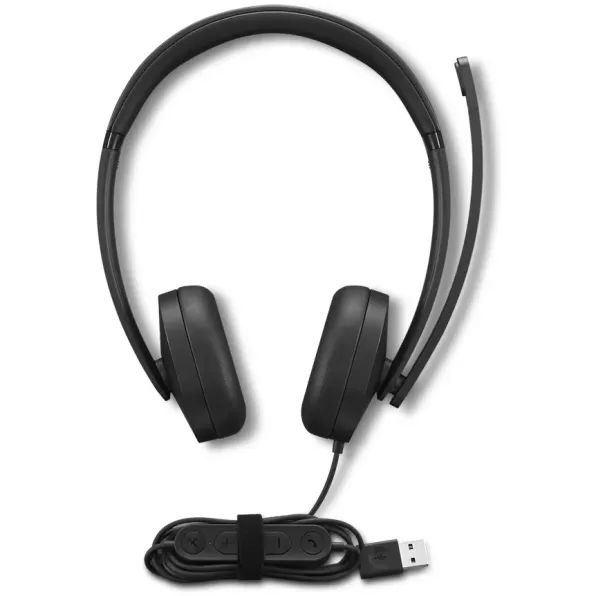 Проводные наушники Lenovo USB-A Wired Stereo Headset Gen 2 Цвет:чёрный Проводные наушники Lenovo USB-A Wired Stereo Headset Gen 2 Цвет:чёрный