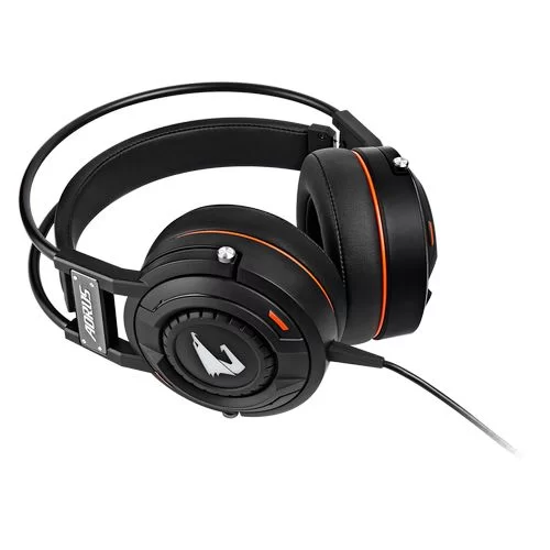 אוזניות גיימינג Gigabyte AORUS H5 צבע שחור - יבואן רשמי